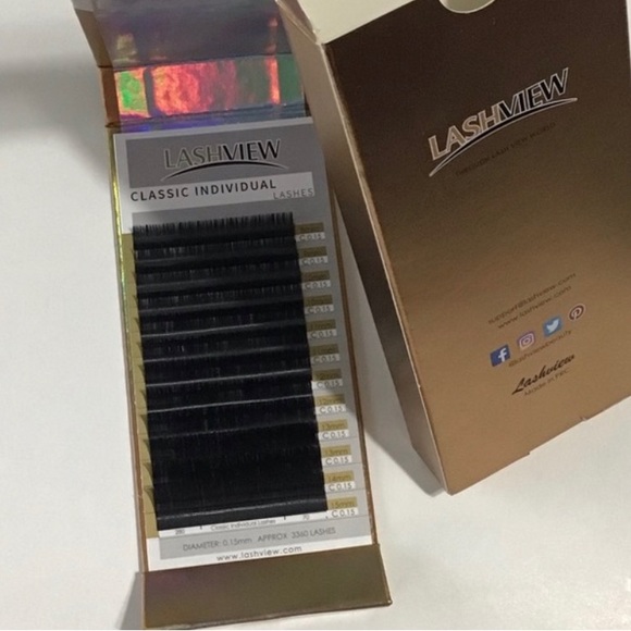 6 LASHVIEW Eyelash Extensions Classic Individuals - Picture 3 of 4